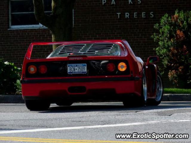 Ferrari F40 spotted in Greenwich, Connecticut