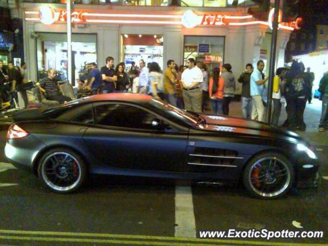 Mercedes SLR spotted in London, United Kingdom