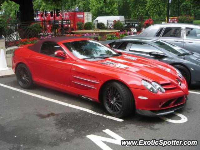 Mercedes SLR spotted in London, United Kingdom