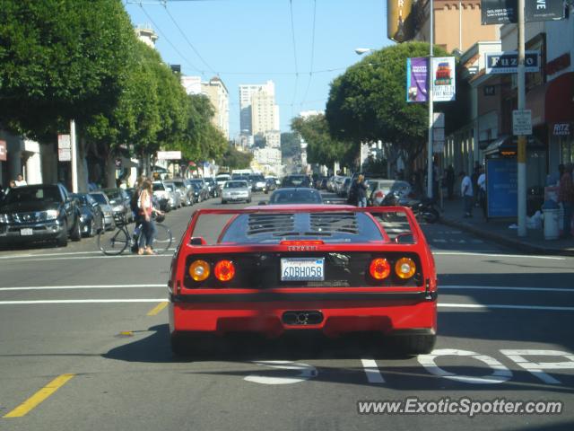 Ferrari F40 spotted in San Francisco, California