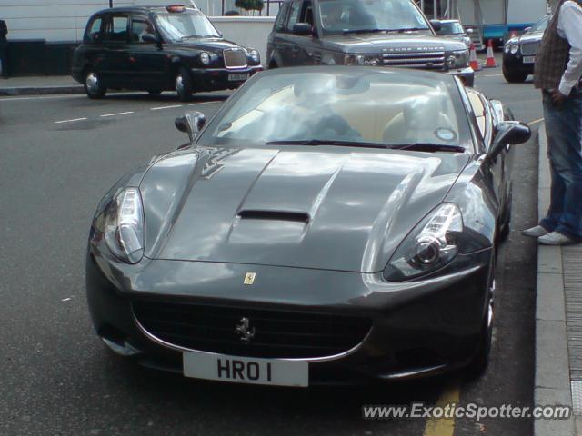 Ferrari California spotted in London, United Kingdom