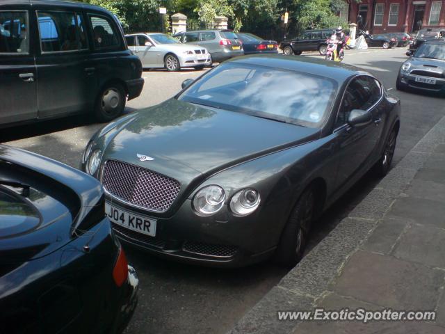 Bentley Continental spotted in London, United Kingdom