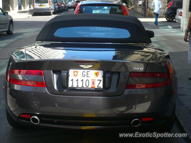 Aston Martin DB9 spotted in Geneva, Switzerland