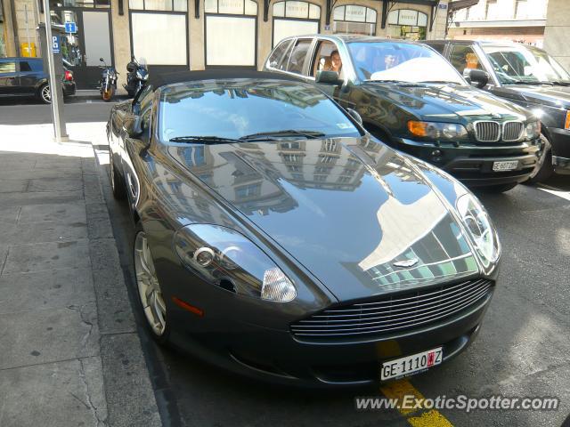 Aston Martin DB9 spotted in Geneva, Switzerland