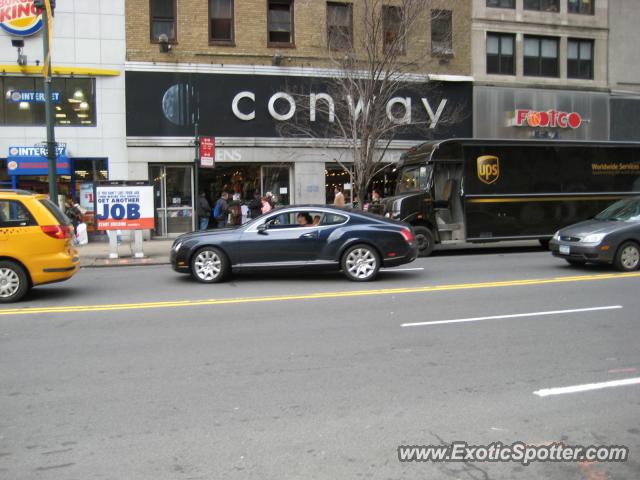 Bentley Continental spotted in Manhattan, New York