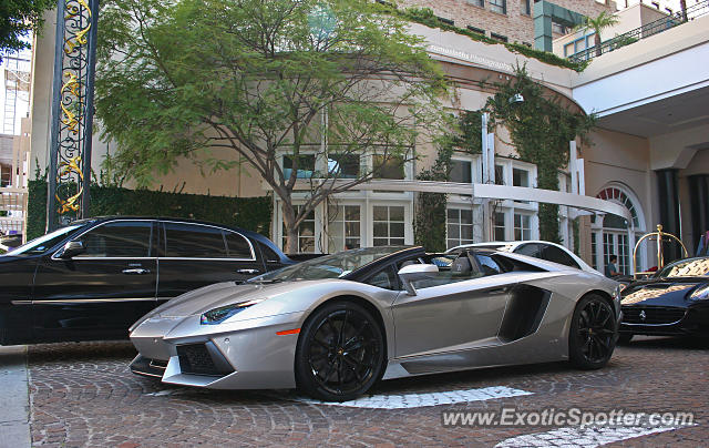 Lamborghini Aventador spotted in Beverly Hills, California