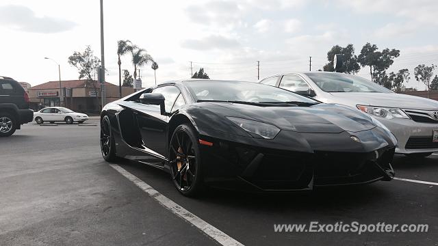 Lamborghini Aventador spotted in Orange, California