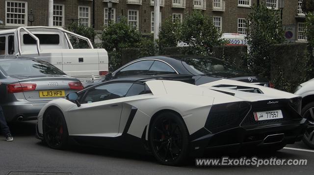 Lamborghini Aventador spotted in London, United Kingdom