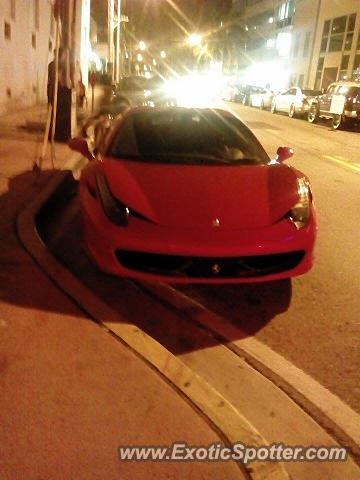 Ferrari 458 Italia spotted in Miami, Florida