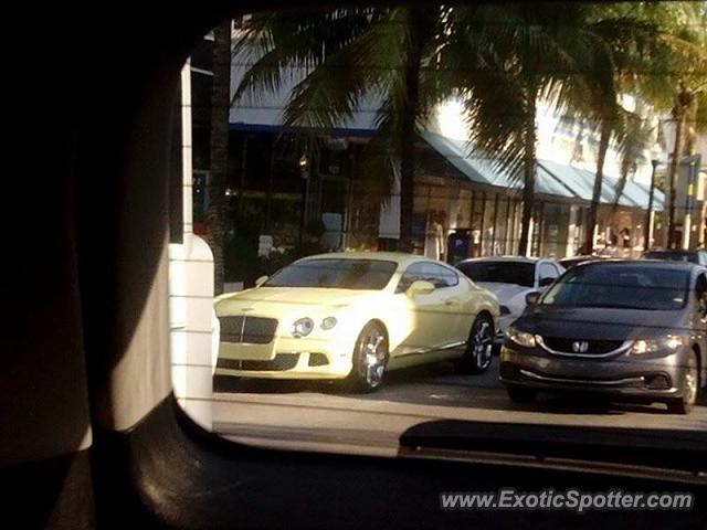 Bentley Continental spotted in Miami, Florida