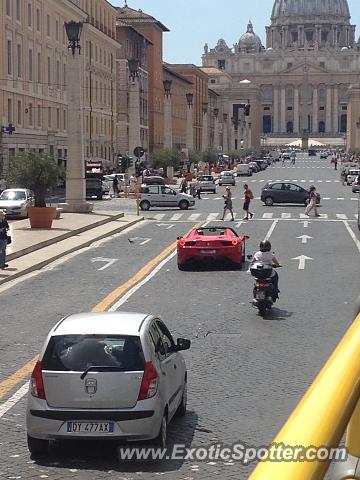 Ferrari 458 Italia spotted in Rome, Italy