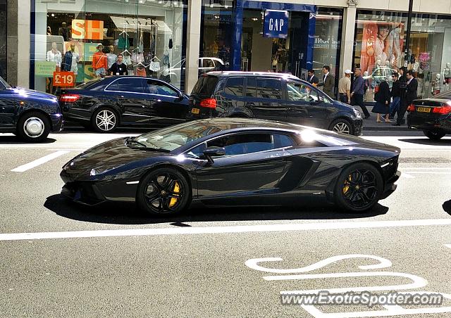 Lamborghini Aventador spotted in London, United Kingdom