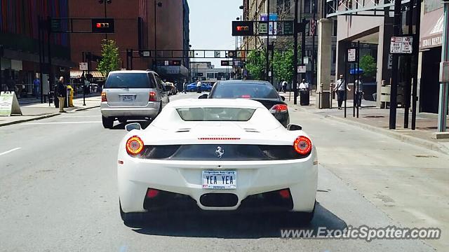 Ferrari 458 Italia spotted in Cincinnati, Ohio