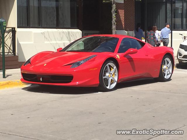 Ferrari 458 Italia spotted in Birmingham, Michigan