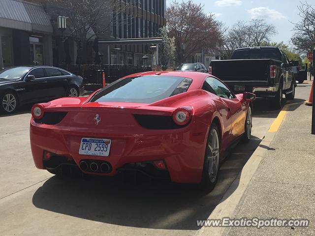 Ferrari 458 Italia spotted in Birmingham, Michigan