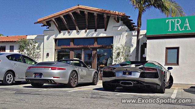 Lamborghini Aventador spotted in Malibu, California