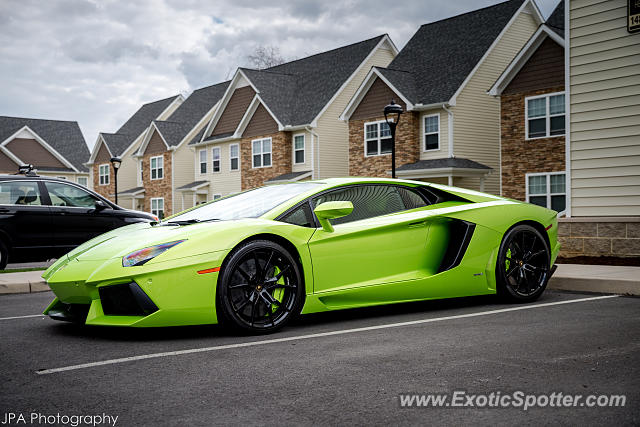 Lamborghini Aventador spotted in State College, Pennsylvania