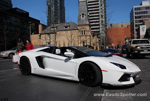 Lamborghini Aventador spotted in Toronto, Canada