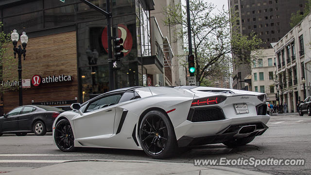 Lamborghini Aventador spotted in Chicago, Illinois