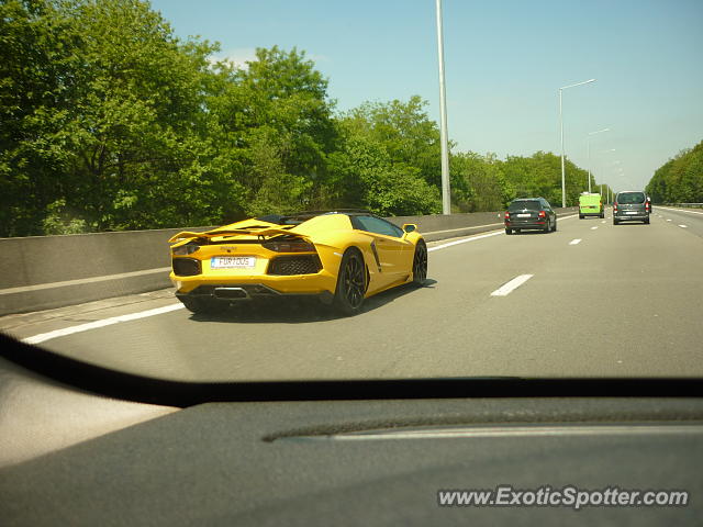 Lamborghini Aventador spotted in Rumst, Belgium