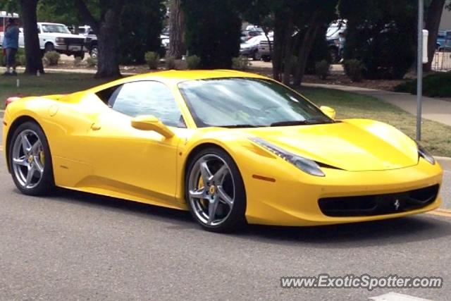 Ferrari 458 Italia spotted in Lakewood, Colorado