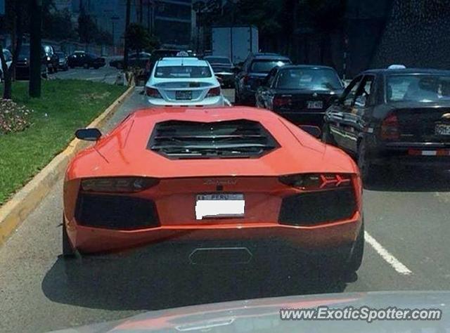 Lamborghini Aventador spotted in Lima, Peru