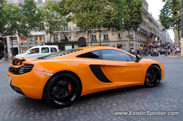 Mclaren MP4-12C spotted in Paris, France