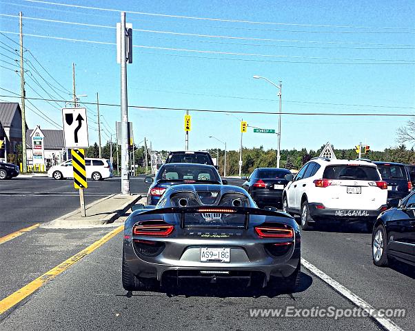 Porsche 918 Spyder spotted in Stouffville, Canada