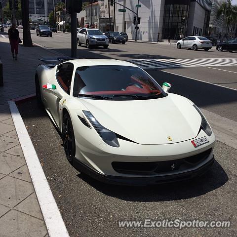 Ferrari 458 Italia spotted in Beverly hills, California