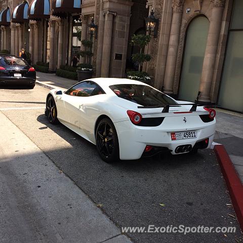 Ferrari 458 Italia spotted in Beverly hills, California