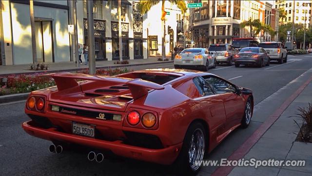 Lamborghini Diablo spotted in Beverly Hills, California