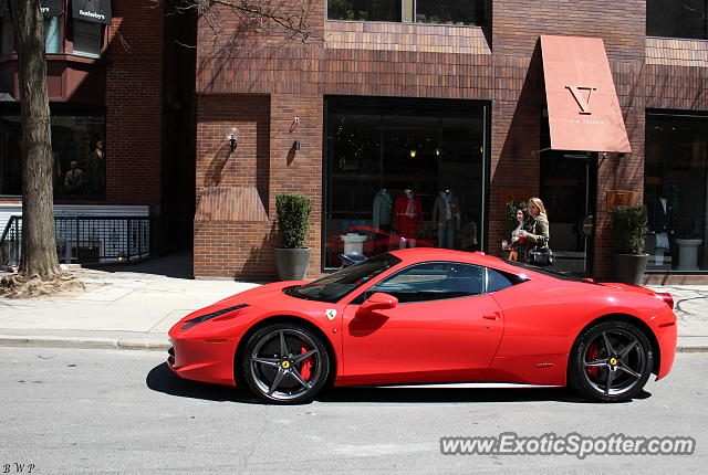 Ferrari 458 Italia spotted in Toronto, Canada