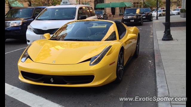 Ferrari 458 Italia spotted in Boston, Massachusetts