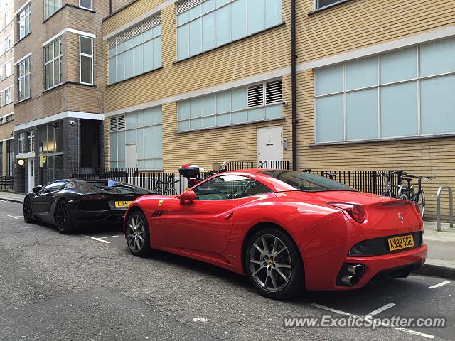 Ferrari California spotted in London, United Kingdom