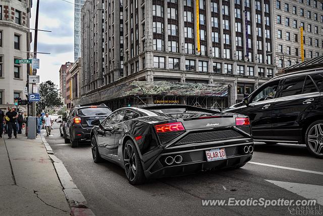 Lamborghini Gallardo spotted in Boston, Massachusetts