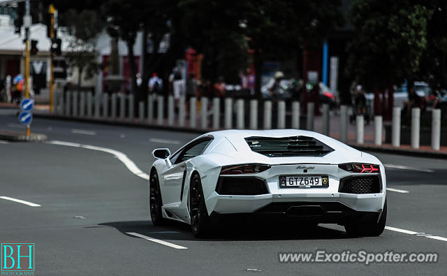 Lamborghini Aventador spotted in Auckland, New Zealand