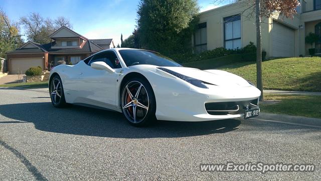 Ferrari 458 Italia spotted in Melbourne, Australia