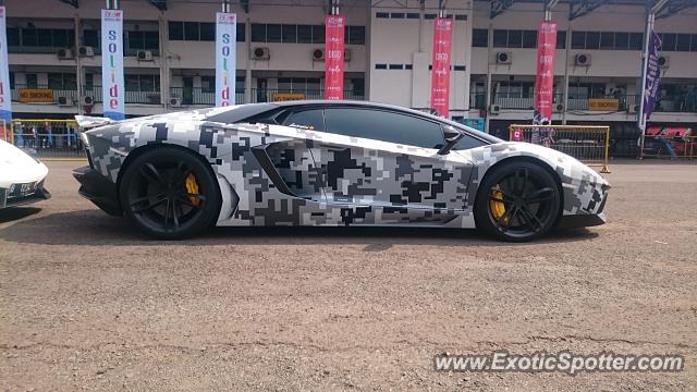 Lamborghini Aventador spotted in Sentul, Indonesia