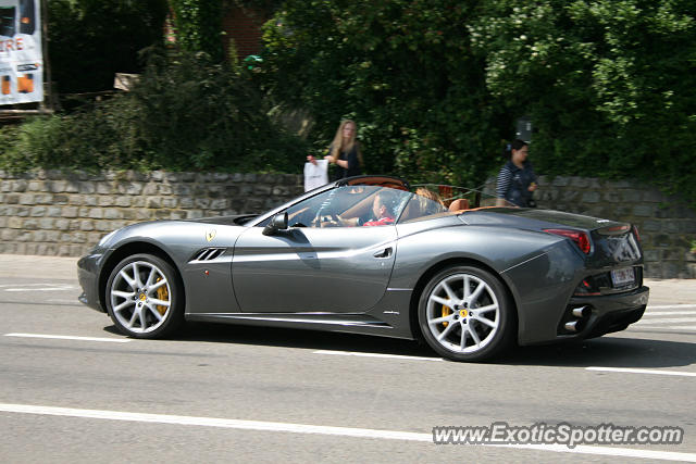 Ferrari California spotted in Maleizen, Belgium