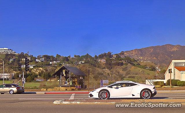 Lamborghini Huracan spotted in Malibu, California