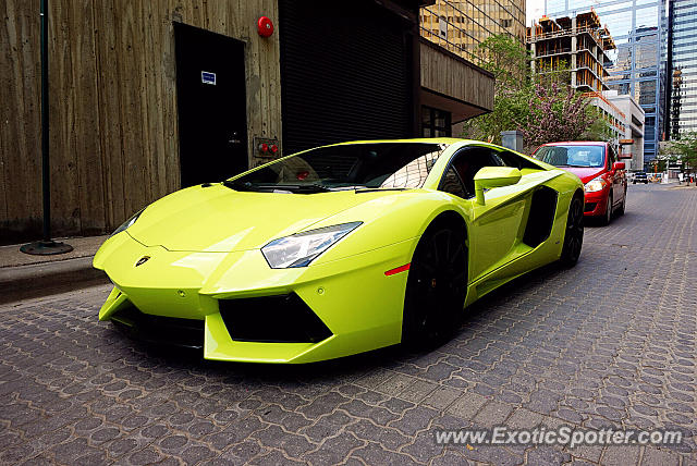 Lamborghini Aventador spotted in Edmonton, Canada