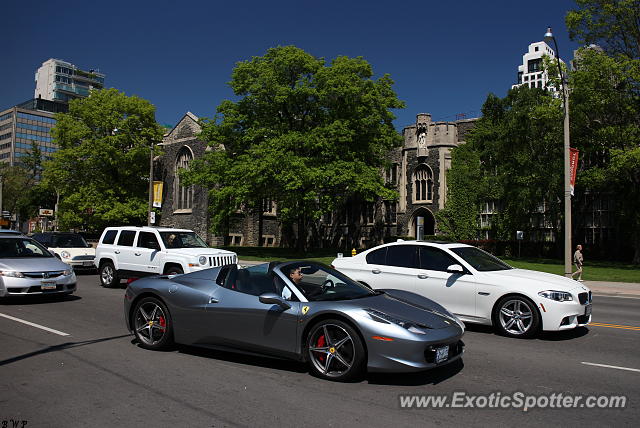 Ferrari 458 Italia spotted in Toronto, Canada