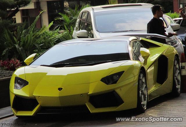 Lamborghini Aventador spotted in Jakarta, Indonesia