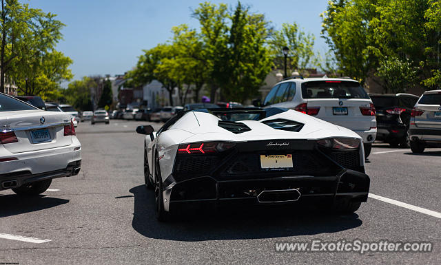 Lamborghini Aventador spotted in Greenwich, Connecticut