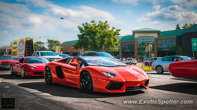 Lamborghini Aventador spotted in Birmingham, Michigan