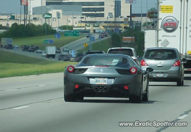 Ferrari 458 Italia spotted in Cincinnati, Ohio