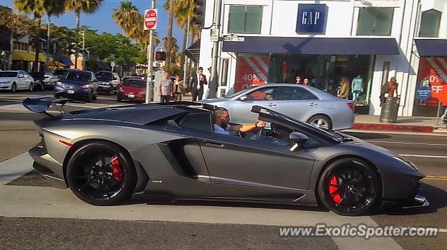 Lamborghini Aventador spotted in Beverly Hills, California