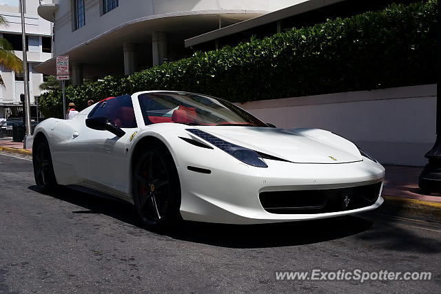 Ferrari 458 Italia spotted in Miami, Florida