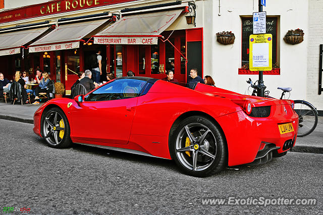 Ferrari 458 Italia spotted in London, United Kingdom