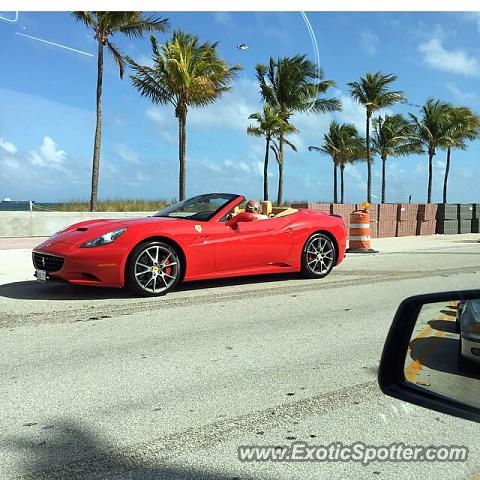 Ferrari California spotted in Fort Lauderdale, Florida